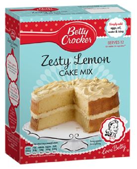 Picture of BETTY CROCKER ZESTY LEMON CAKE MIX 425G
